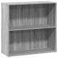 Preview: Bücherregal Grau Sonoma 80x30x77 cm Holzwerkstoff