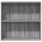 Preview: Bücherregal Grau Sonoma 80x30x77 cm Holzwerkstoff