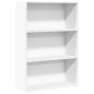 Preview: B?cherregal Wei? 80x30x114 cm Holzwerkstoff