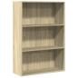 Preview: Bücherregal Sonoma-Eiche 80x30x114 cm Holzwerkstoff
