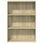 Preview: Bücherregal Sonoma-Eiche 80x30x114 cm Holzwerkstoff