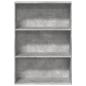 Preview: B?cherregal Betongrau 80x30x114 cm Holzwerkstoff