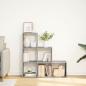 Preview: Raumteiler-B?cherregal 3 Etagen Grau Sonoma 99x29x99 cm
