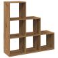 Preview: Raumteiler-Bücherregal 3 Etagen Artisan-Eiche 99x29x99 cm