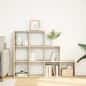 Preview: Raumteiler-B?cherregal 3 Stufen Sonoma-Eiche 137,5x29x103,5 cm