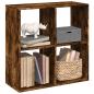 Preview: ARDEBO.de - Raumteiler-B?cherregal R?uchereiche 69,5x29x69,5 cm