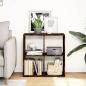 Preview: Raumteiler-B?cherregal R?uchereiche 69,5x29x69,5 cm
