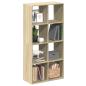 Preview: ARDEBO.de - Raumteiler-Bücherregal Sonoma-Eiche 69,5x29x137,5 cm