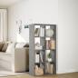 Preview: Raumteiler-B?cherregal Betongrau 69,5x29x137,5 cm Holzwerkstoff