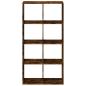 Preview: Raumteiler-B?cherregal R?uchereiche 69,5x29x137,5 cm