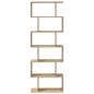 Preview: Raumteiler-Bücherregal 6 Etagen Artisan-Eiche 70x24x193 cm