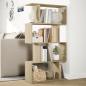 Preview: Raumteiler-Bücherregal 4 Böden Sonoma-Eiche 70x24x129 cm