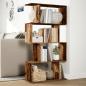 Preview: Raumteiler-Bücherregal 4 Böden Altholz-Optik 70x24x129 cm