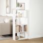 Preview: Bücherregal Weiß 60 x 20 x 120,5 cm Holzwerkstoff