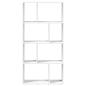 Preview: Bücherregal Weiß 60 x 20 x 120,5 cm Holzwerkstoff