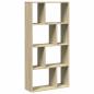 Preview: Bücherregal Sonoma-Eiche 60x20x120,5 cm Holzwerkstoff