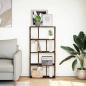 Preview: Bücherregal Räuchereiche 60x20x120,5 cm Holzwerkstoff