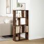 Preview: Bücherregal Räuchereiche 60x20x120,5 cm Holzwerkstoff