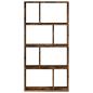 Preview: Bücherregal Räuchereiche 60x20x120,5 cm Holzwerkstoff