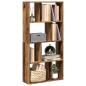 Preview: ARDEBO.de - Bücherregal Altholz-Optik 60x20x120,5 cm Holzwerkstoff