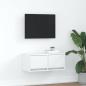 Preview: ARDEBO.de - TV-Schrank Weiß 60x31x25,5 cm Holzwerkstoff