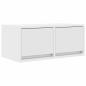 Preview: TV-Schrank Weiß 60x31x25,5 cm Holzwerkstoff