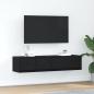 Preview: ARDEBO.de - TV-Schränke 2 Stk. Schwarz Eichen-Optik 60x31x25,5 cm