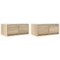 Preview: TV-Schränke 2 Stk. Sonoma-Eiche 60x31x25,5 cm Holzwerkstoff