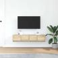 Preview: TV-Schränke 2 Stk. Sonoma-Eiche 60x31x25,5 cm Holzwerkstoff