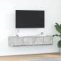Preview: ARDEBO.de - TV-Schränke 2 Stk. Betongrau 60x31x25,5 cm Holzwerkstoff