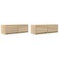 Preview: TV-Schränke 2 Stk. Sonoma-Eiche 80x31x25,5 cm Holzwerkstoff