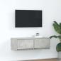 Preview: ARDEBO.de - TV-Schrank Betongrau 80x31x25,5 cm Holzwerkstoff