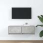 Preview: TV-Schrank Betongrau 80x31x25,5 cm Holzwerkstoff