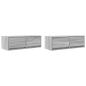 Preview: TV-Schränke 2 Stk. Grau Sonoma 80x31x25,5 cm Holzwerkstoff