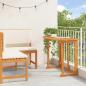Preview: Gartenbänke Set 2 pcs Braun Massivholz Akazie