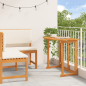 Preview: Gartenbänke Set 2 pcs Braun Massivholz Akazie