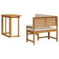 Preview: Gartenbänke Set 2 pcs Braun Massivholz Akazie