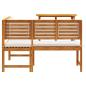 Preview: Gartenbänke Set 2 pcs Braun Massivholz Akazie