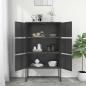 Preview: Highboard Anthrazit 80x35x135 cm Stahl