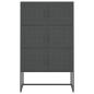 Preview: Highboard Anthrazit 80x35x135 cm Stahl