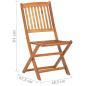 Preview: 4-tlg. Bistro-Set Massivholz Akazie
