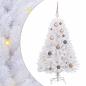 Preview: Künstlicher Weihnachtsbaum Weiß 68 x 68 x 120 cm PVC und Metall