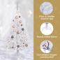 Preview: Künstlicher Weihnachtsbaum Weiß 68 x 68 x 120 cm PVC und Metall