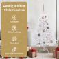 Preview: Künstlicher Weihnachtsbaum Weiß 68 x 68 x 120 cm PVC und Metall