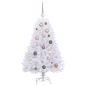 Preview: Künstlicher Weihnachtsbaum Weiß 68 x 68 x 120 cm PVC und Metall