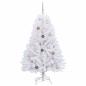 Preview: Künstlicher Weihnachtsbaum Weiß 80 x 80 x 150 cm PVC und Metall