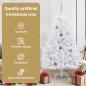 Preview: Künstlicher Weihnachtsbaum Weiß 80 x 80 x 150 cm PVC und Metall