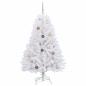 Preview: Künstlicher Weihnachtsbaum Weiß 80 x 80 x 150 cm PVC und Metall