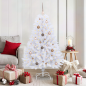 Preview: Künstlicher Weihnachtsbaum Weiß 80 x 80 x 150 cm PVC und Metall