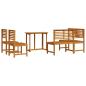 Preview: Gartenbänke Set 4 pcs Braun Akazie Massivholz